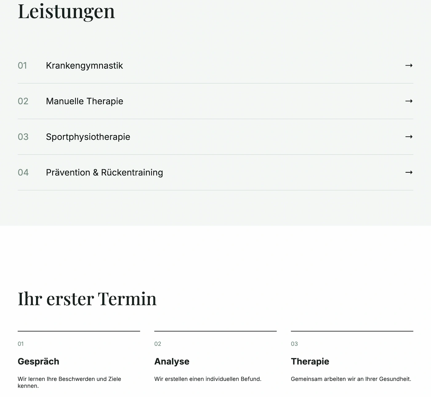 Körperraum Website Screenshot 2