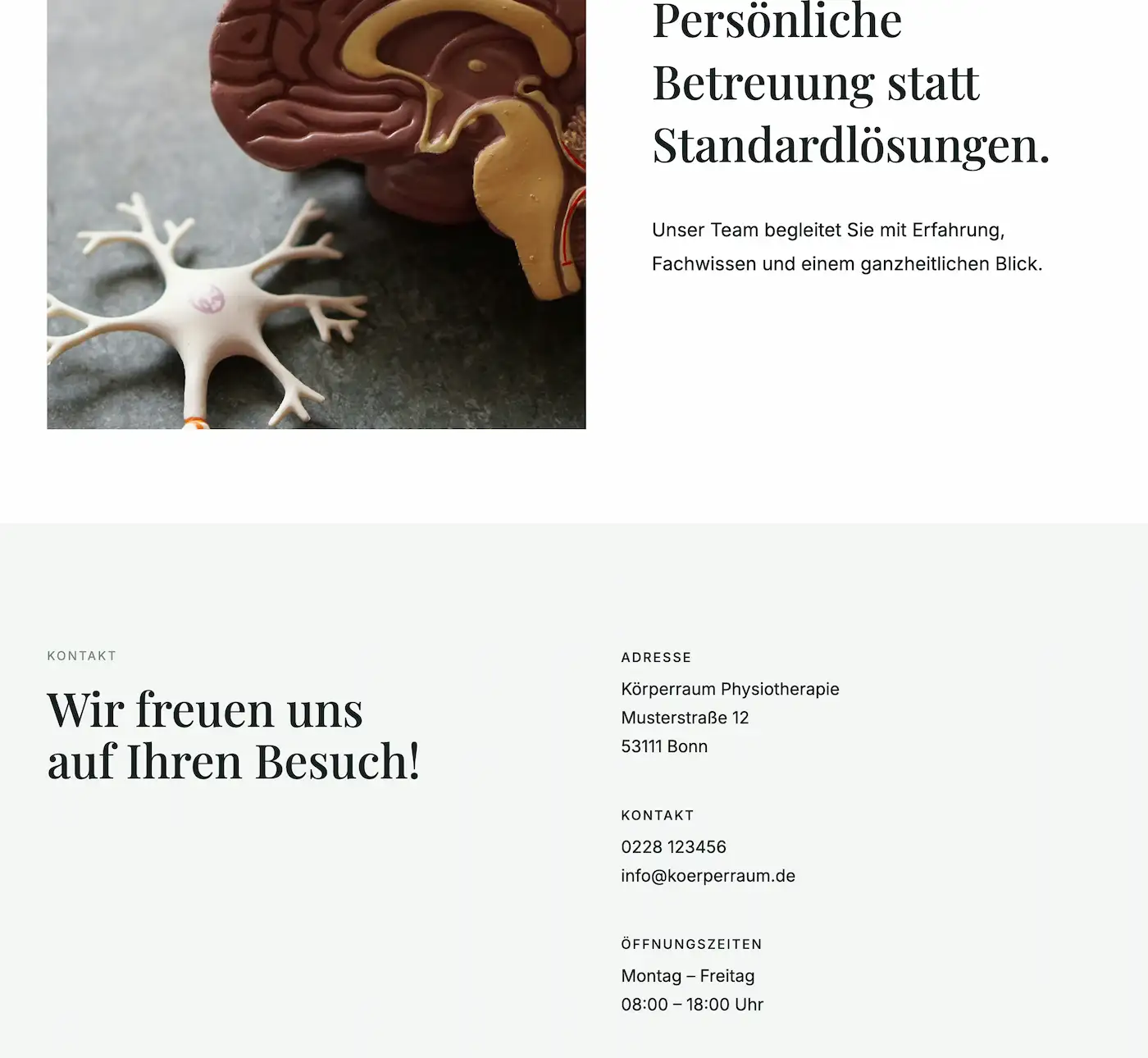 Körperraum Website Screenshot 3