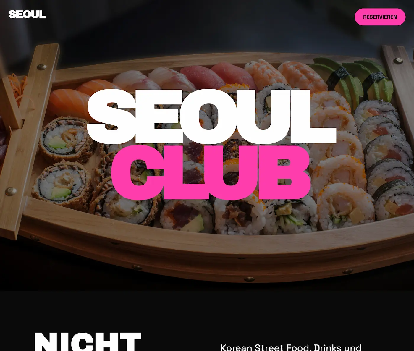 Seoul Website Screenshot 1